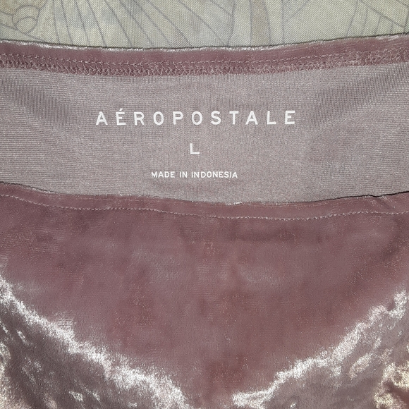 Aeropostale Velvet Cropped Cami - Picture 2 of 8